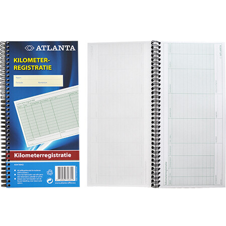 Atlanta Kilometerregistratie 40 X 2 Vel Bekius Schoolmaterialen